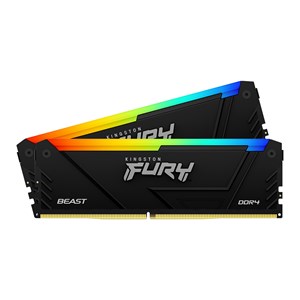 Kingston FURY Beast RGB 32GB DDR4 Desktop Memory Kit in Black, 2 x 16GB, 3600MHz, CL18, 1.35V