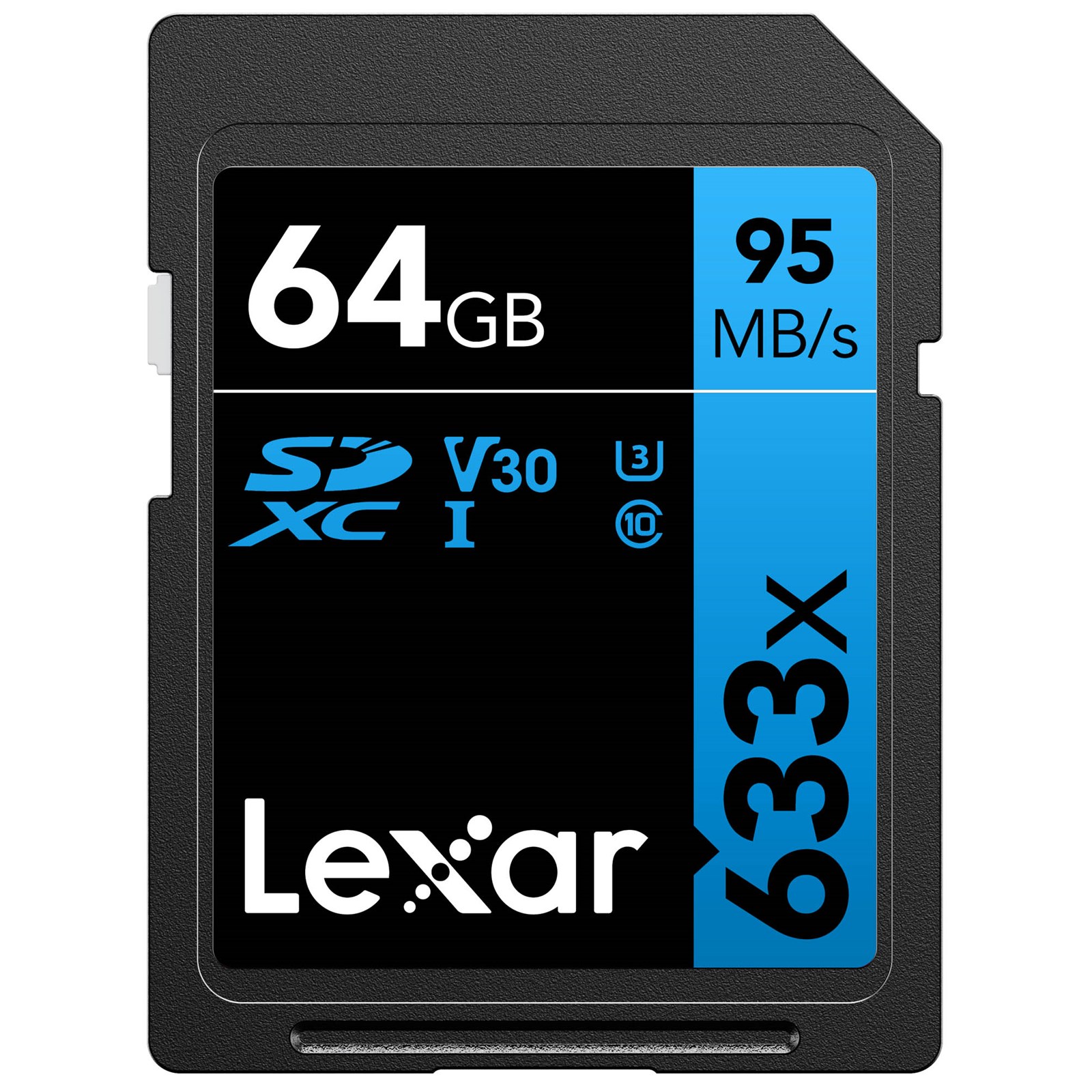 Lexar High-Performance 633x BLUE Series 64GB SDHC UHS-I (Class 10)