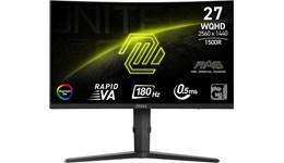 MSI MAG 275CQRF QD E2 27" QHD 1440p Curved Gaming Monitor - VA, 180Hz, 0.5ms, DP