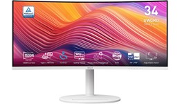 MSI Modern MD342CQPW 34" QHD 1440p Curved Monitor - VA, 120Hz, 1ms, Speakers, DP