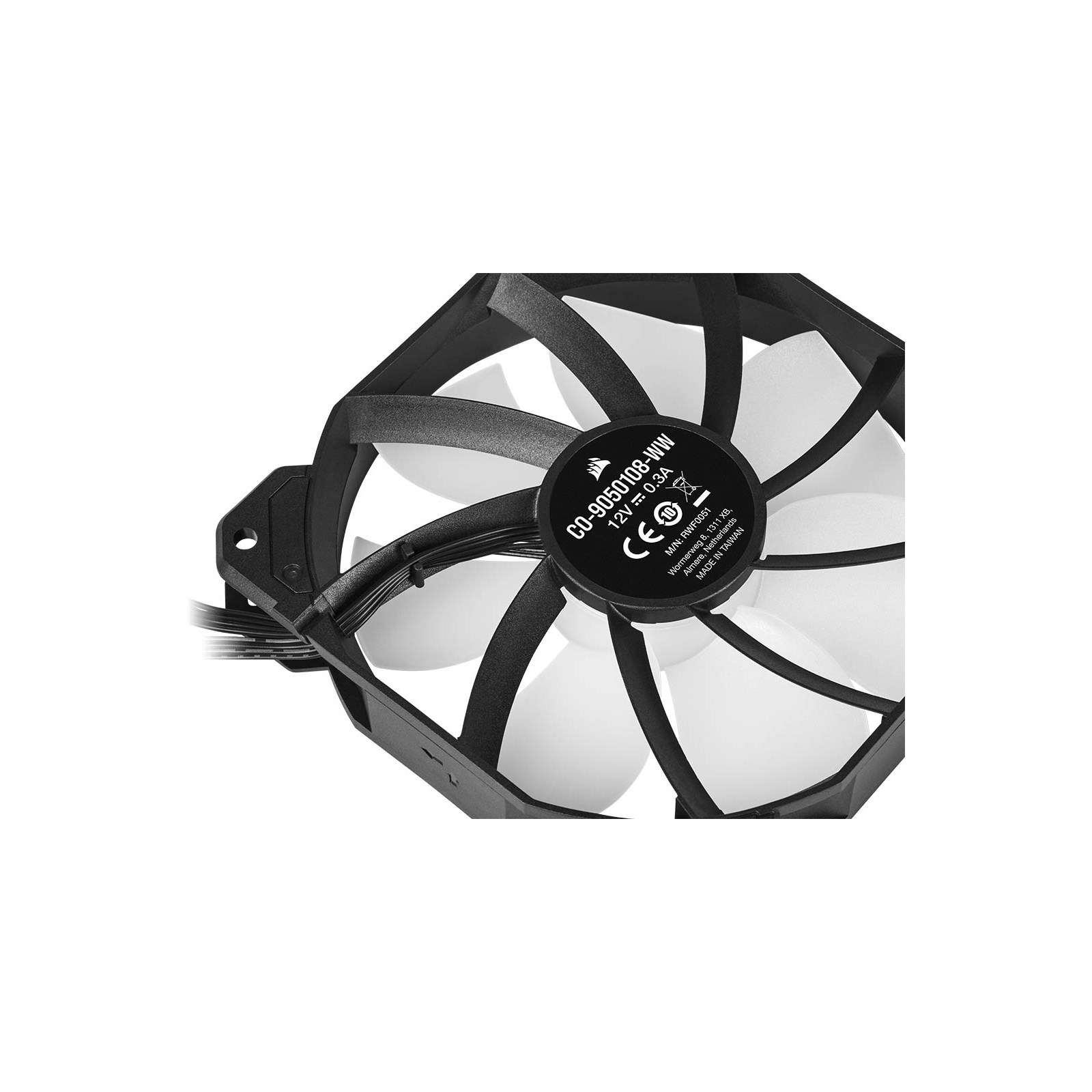 Corsair iCUE SP120 RGB ELITE Case Fan - Black (CO-9050108-WW) 840006636649