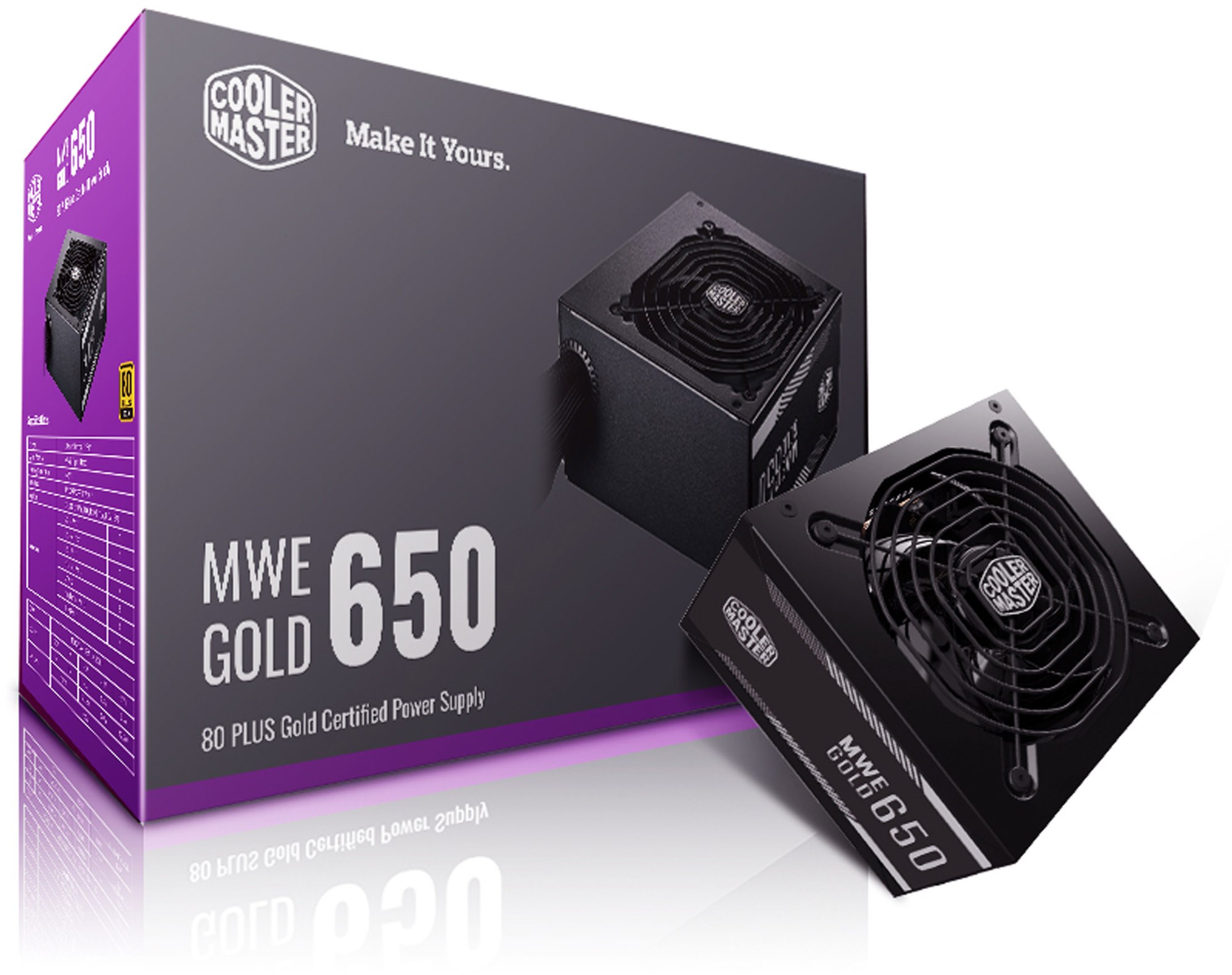 Cooler Master MWE Gold 650W 80+ Gold PSU - MPY-6501-ACAAG-EU | CCL ...