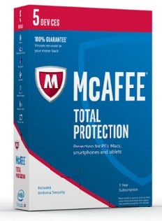 mcafee total protection 5 devices 3 years