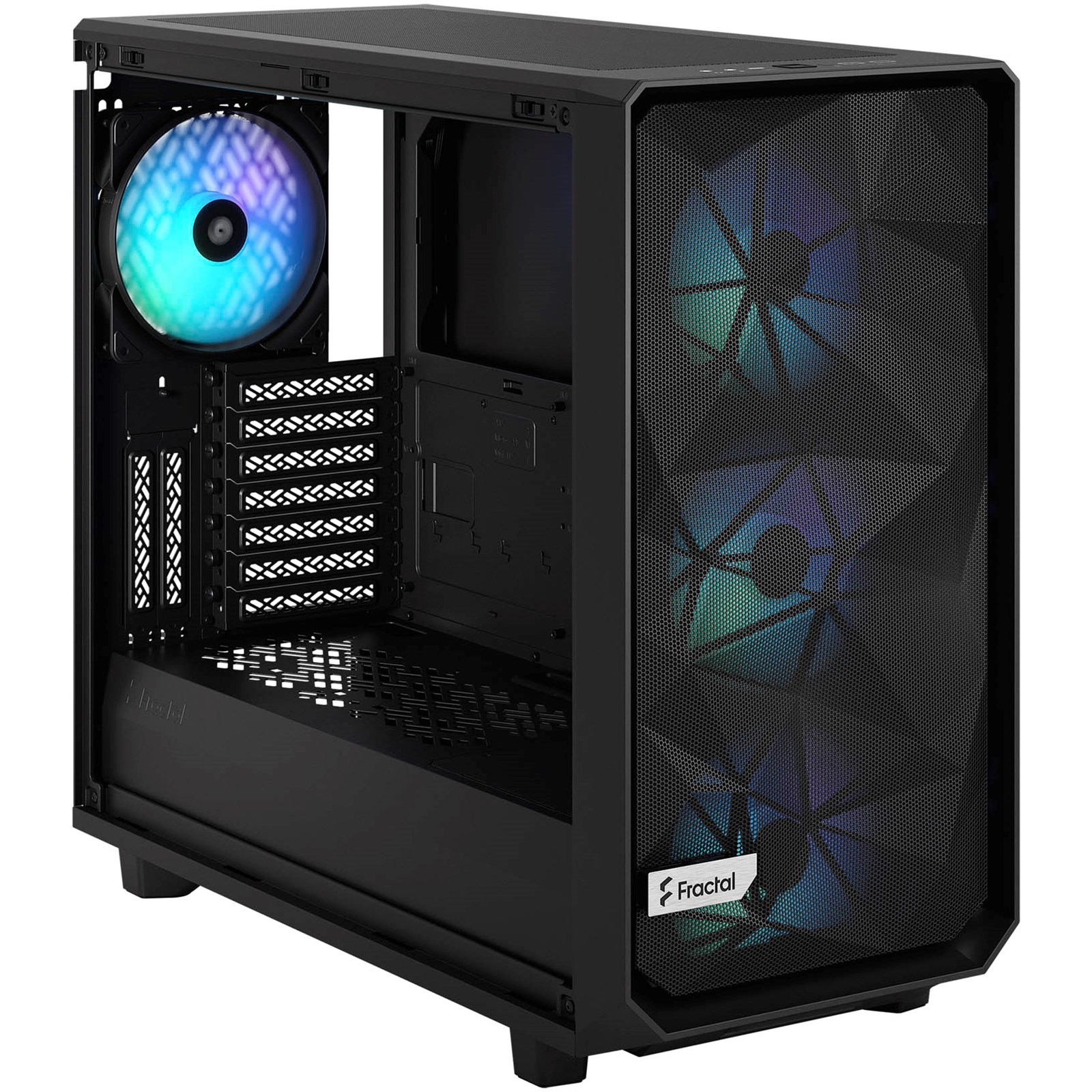 Fractal Design Meshify 2 RGB Mid Tower Gaming Case - Black - FD-C-MES2A ...