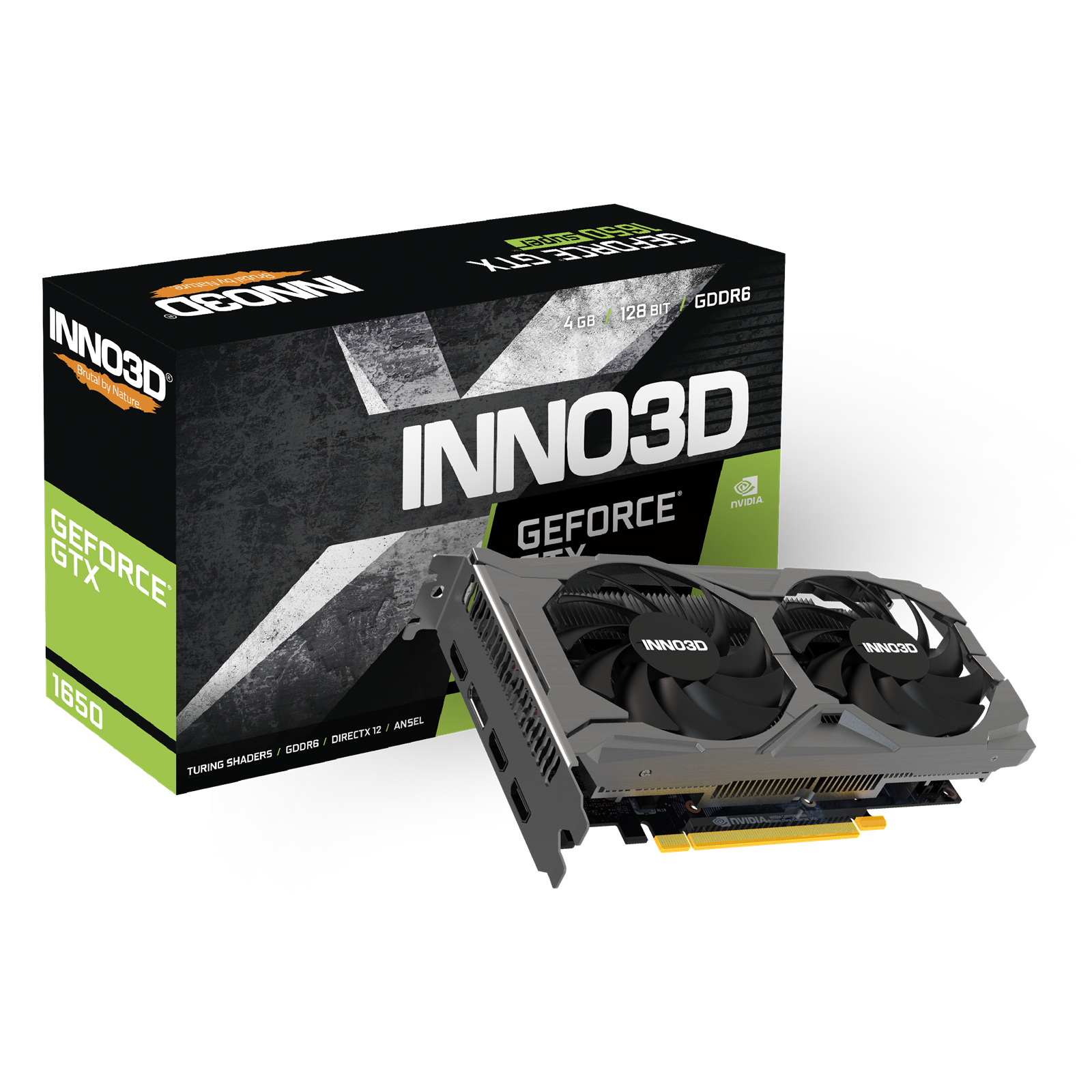 Photos - Graphics Card INNO3D GeForce GTX 1650 Twin X2 OC 4GB GDDR6  N16502-04D6X-17 