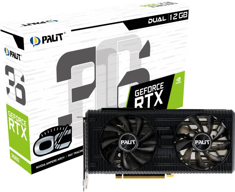 Palit GeForce RTX 3060 Dual 12GB OC GPU - NE63060T19K9-190AD | CCL