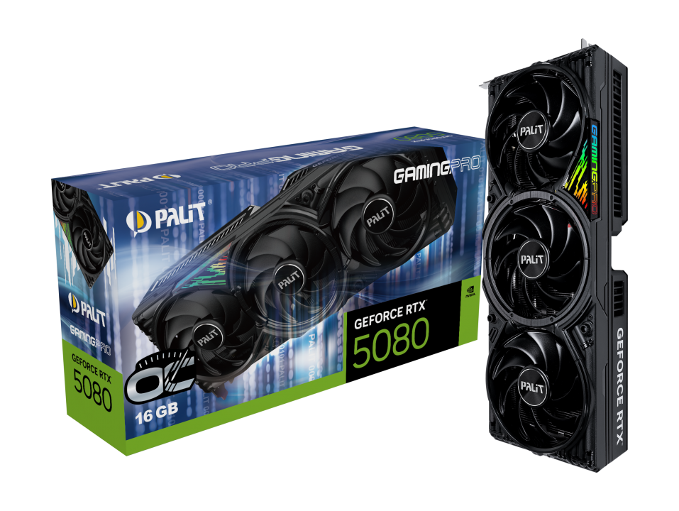 Palit GeForce RTX 5080 GamingPro OC 16GB GDDR7 Graphics Card