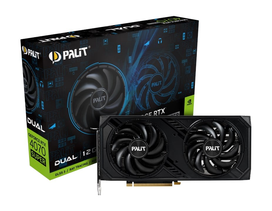 Palit GeForce RTX 4070 SUPER Dual 12GB GDDR6X Graphics Card