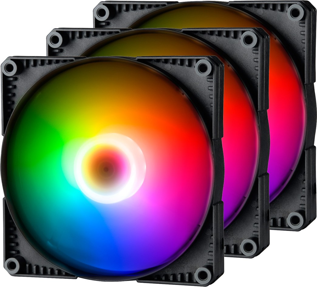 Phanteks SK 140mm D-RGB PWM Case Fan Triple Pack in Black