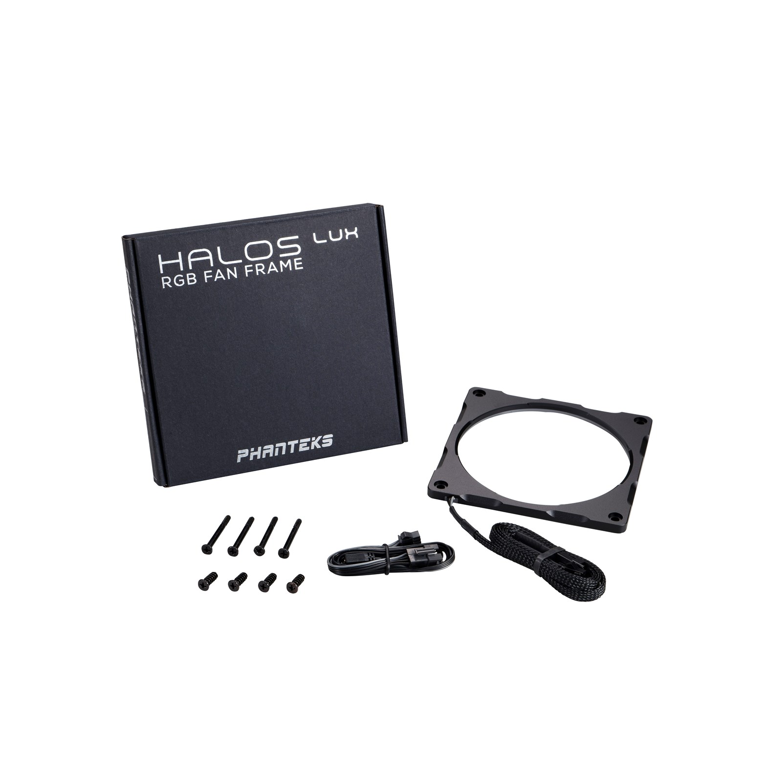 Phanteks Halos Lux 120mm RGB LED Fan Frame - Aluminium Black - PH ...