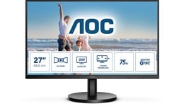 AOC Q27B3MA 27" Full HD Monitor - VA, 75Hz, 4ms, Speakers, HDMI, DP