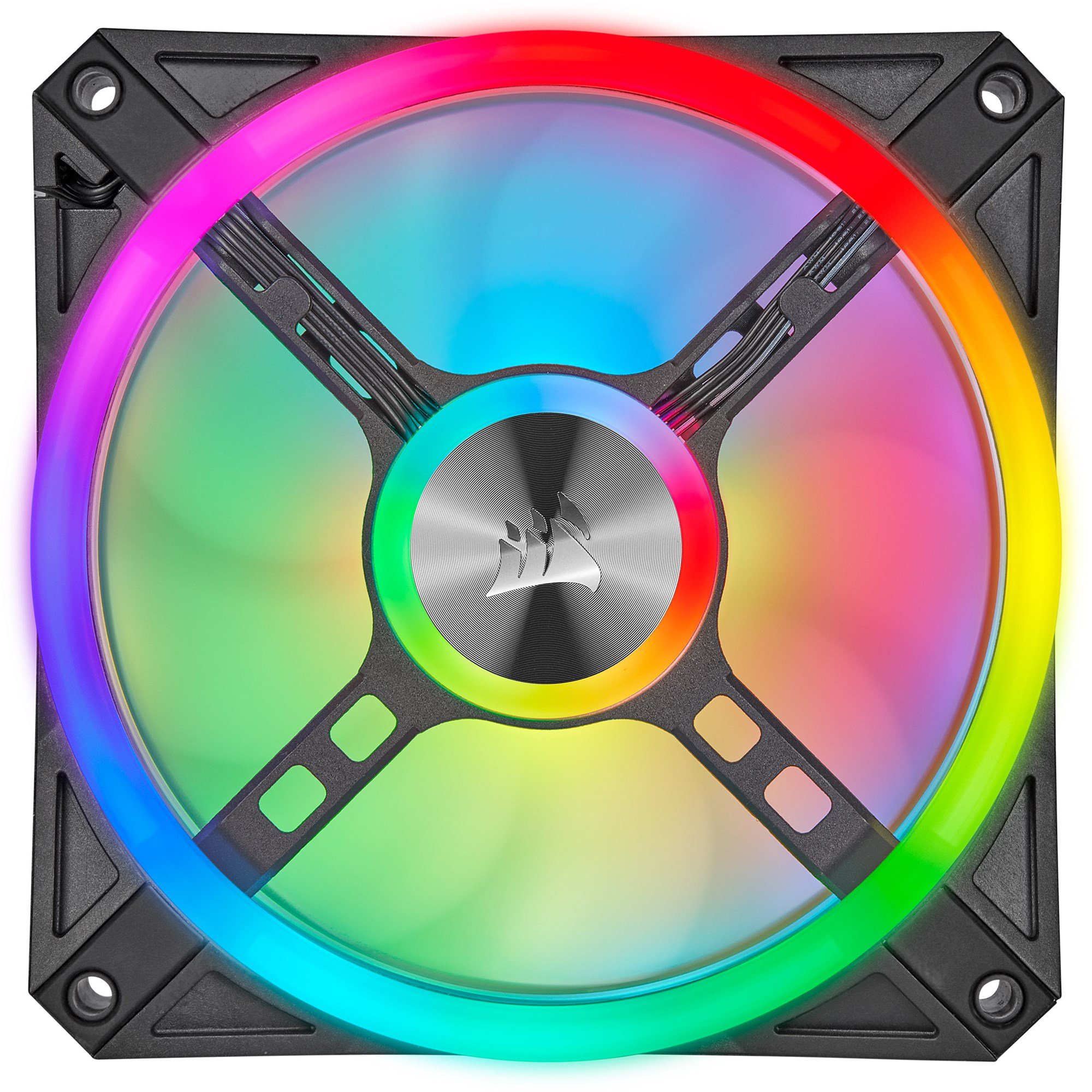 Corsair iCUE QL120 RGB 120mm PWM Triple Fan Kit with Lighting Node