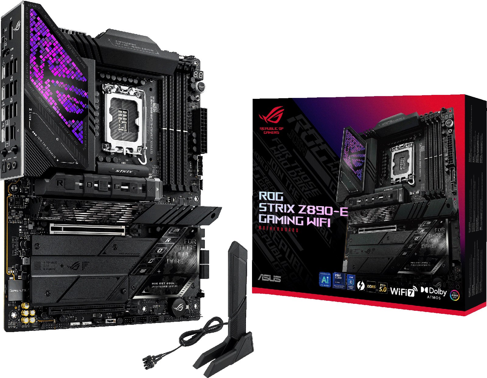 ASUS ROG Strix Z890-E Gaming WiFi ATX Motherboard For Intel LGA1851 CPUs