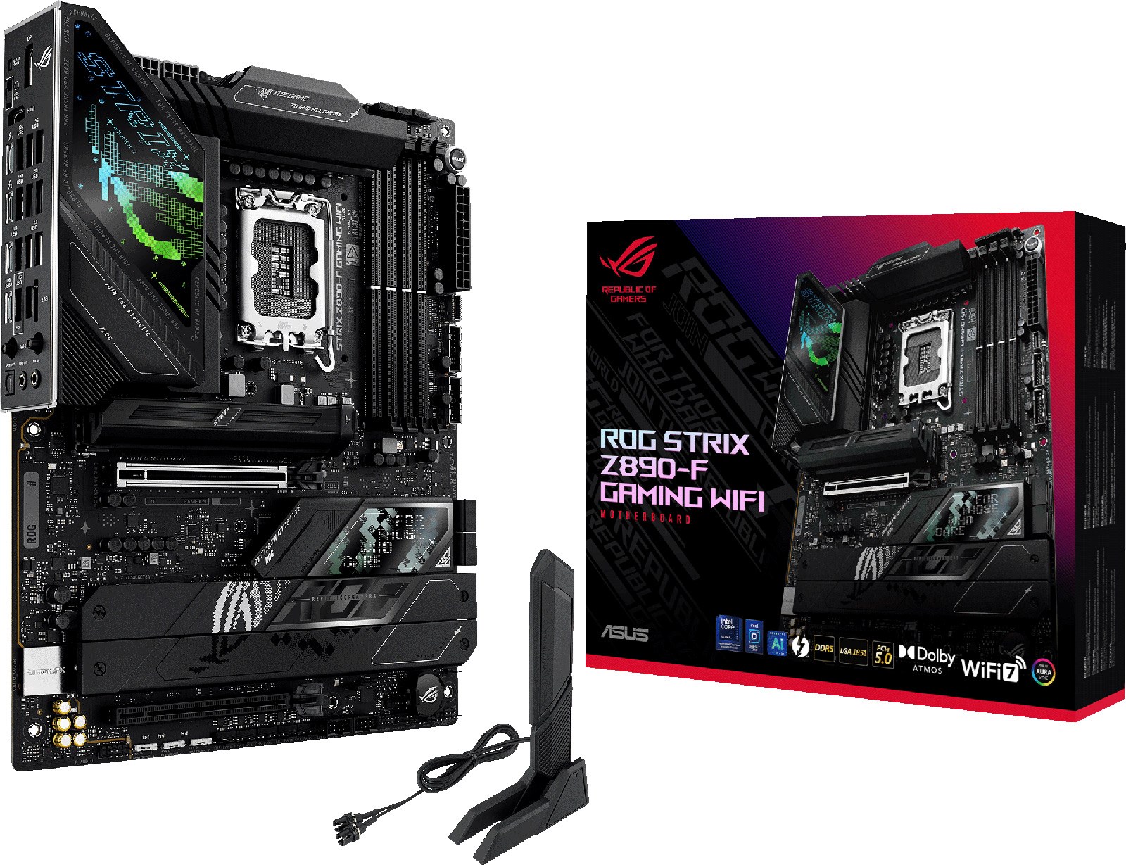 ASUS ROG Strix Z890-F Gaming WiFi ATX Motherboard For Intel LGA1851 CPUs