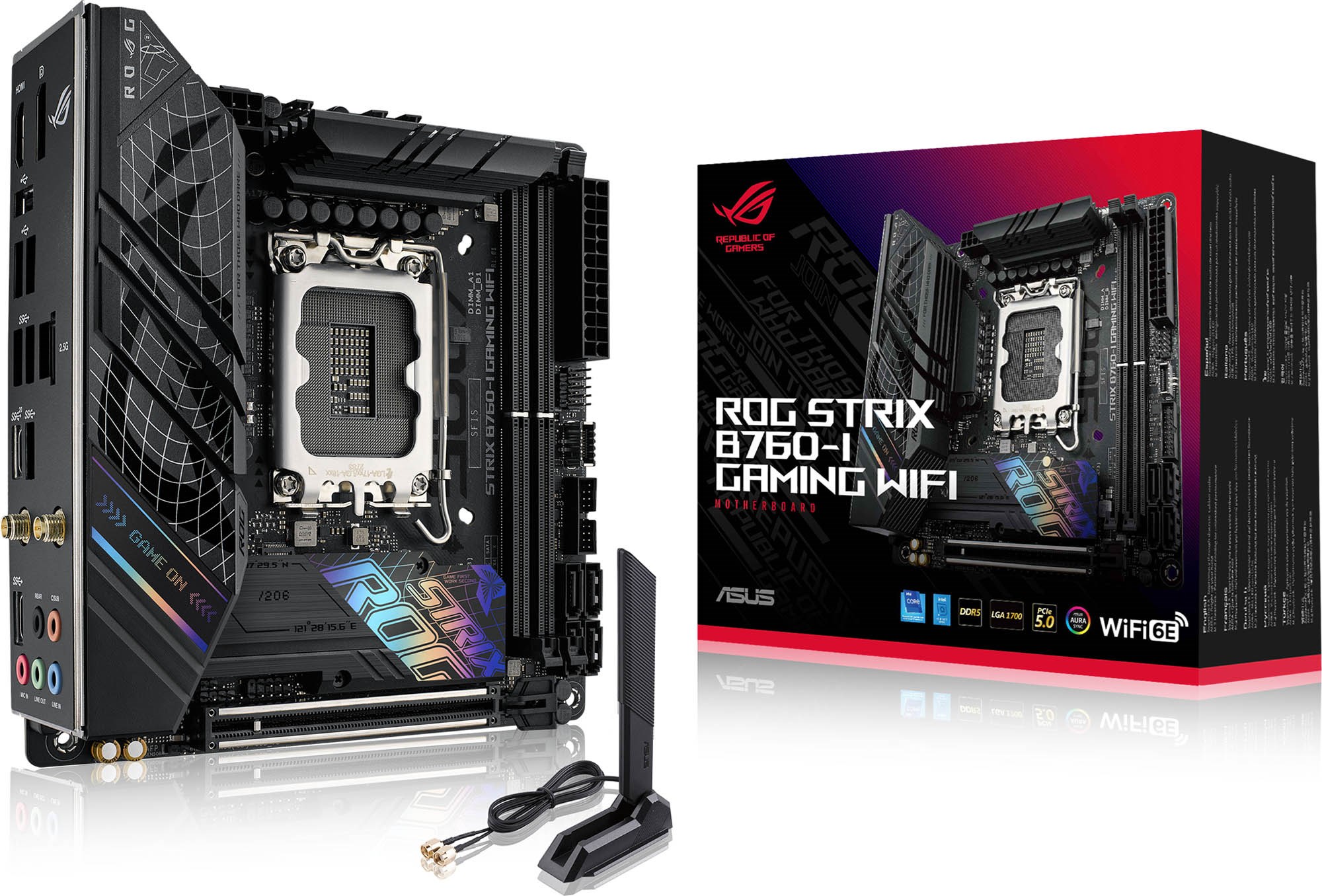 Asus Rog Strix B760-i Gaming Wifi Intel Socket 1700 Motherboard 