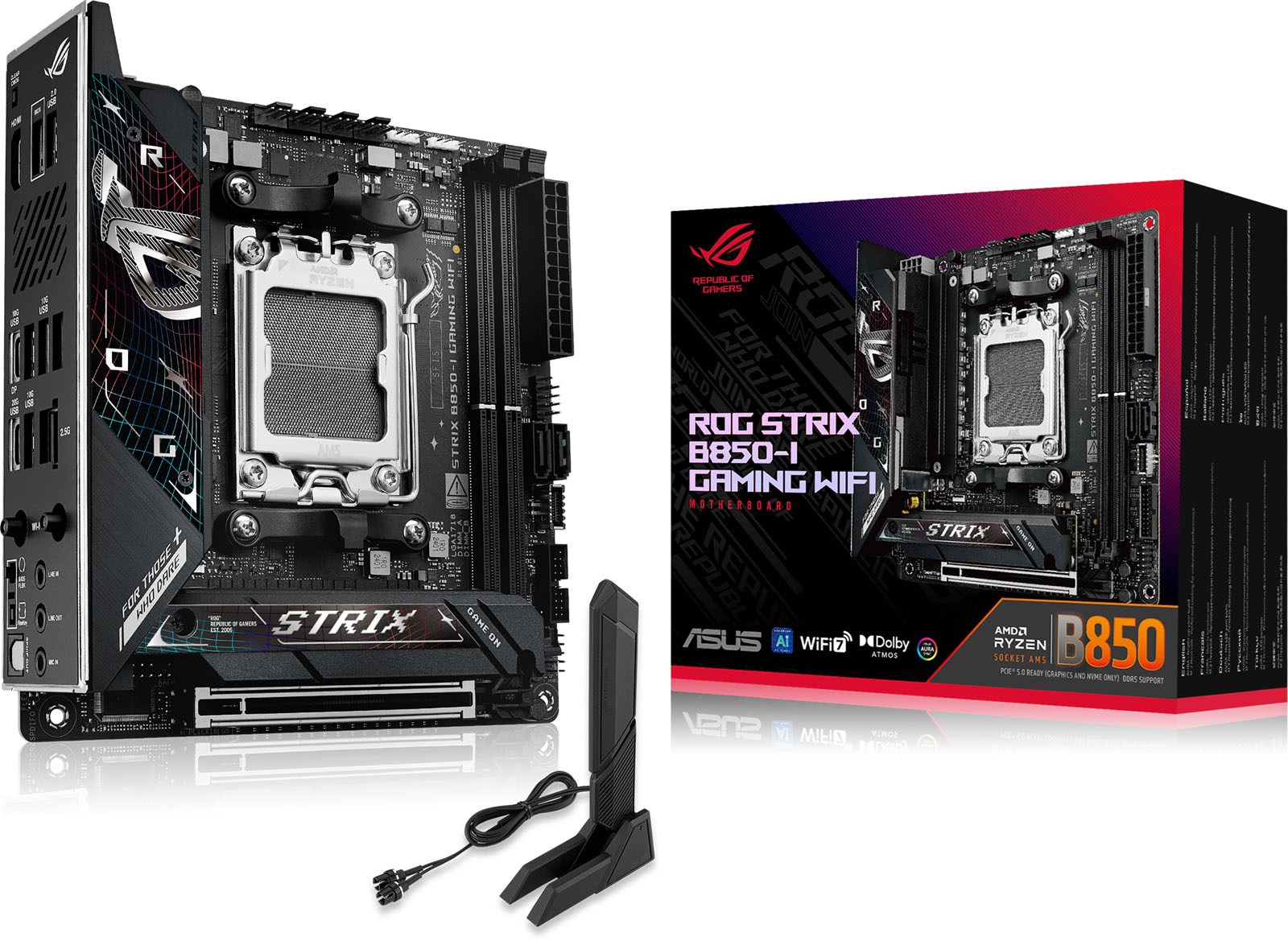 ASUS ROG Strix B850-I Gaming WiFi ITX Motherboard For AMD AM5 CPUs