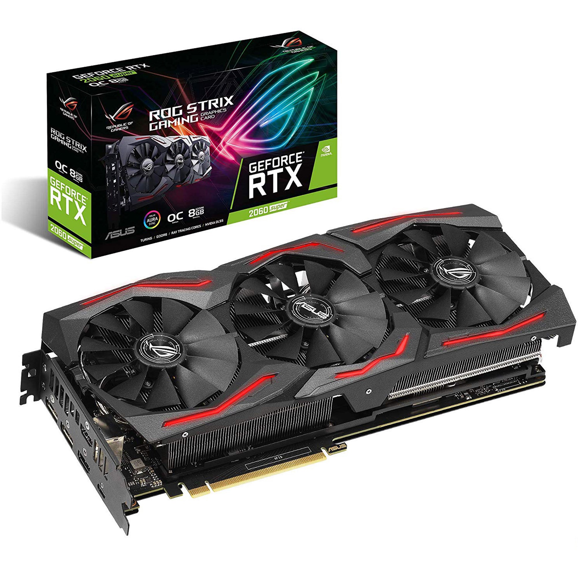 Asus Geforce Rtx 2060 Super Rog Strix 8gb Oc Gpu - 90yv0dq0-m0na00 