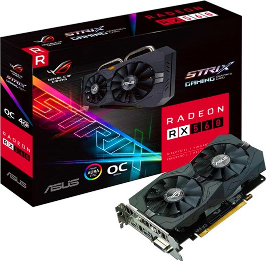 Asus rx 560 4gb rog strix разгон