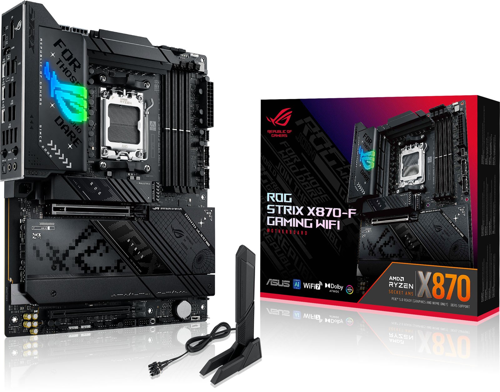 ASUS ROG Strix X870-F Gaming WiFi ATX Motherboard For AMD AM5 CPUs