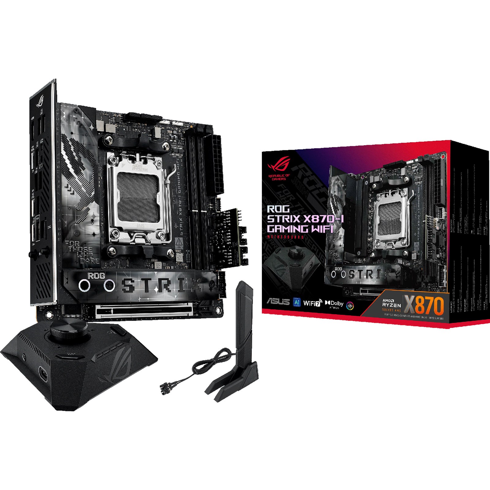 ASUS ROG Strix X870-I Gaming WiFi ITX Motherboard For AMD AM5 CPUs