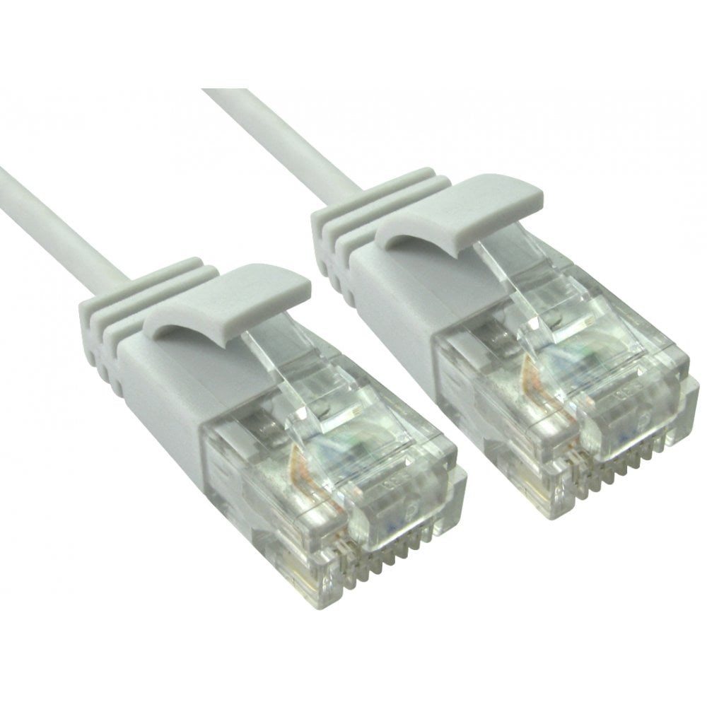 Photos - Ethernet Cable Cables Direct 2m CAT6 Patch Cable  ERSLIM-102W (White)