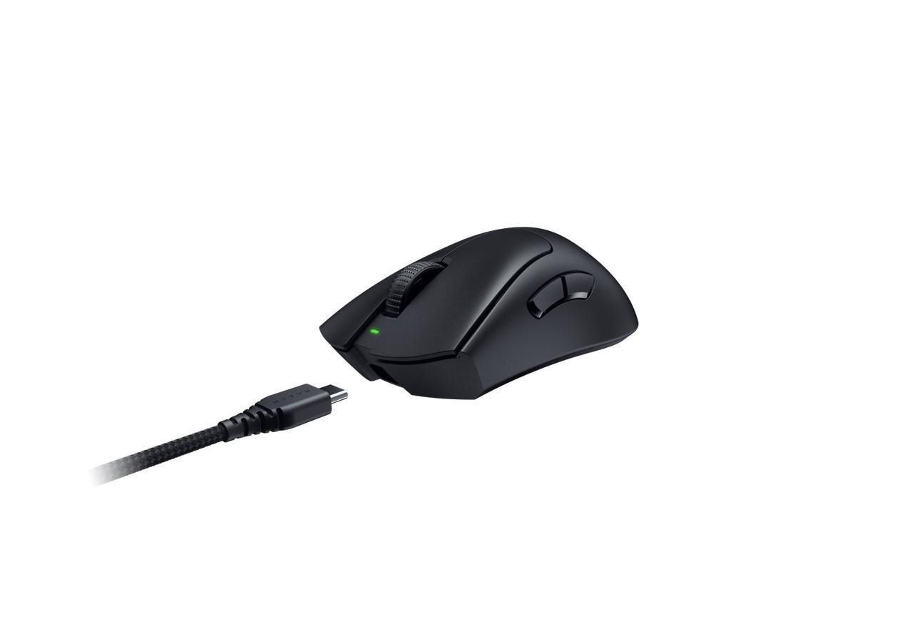 Razer DeathAdder V3 Pro USB Optical Wireless RGB Gaming Mouse in Black