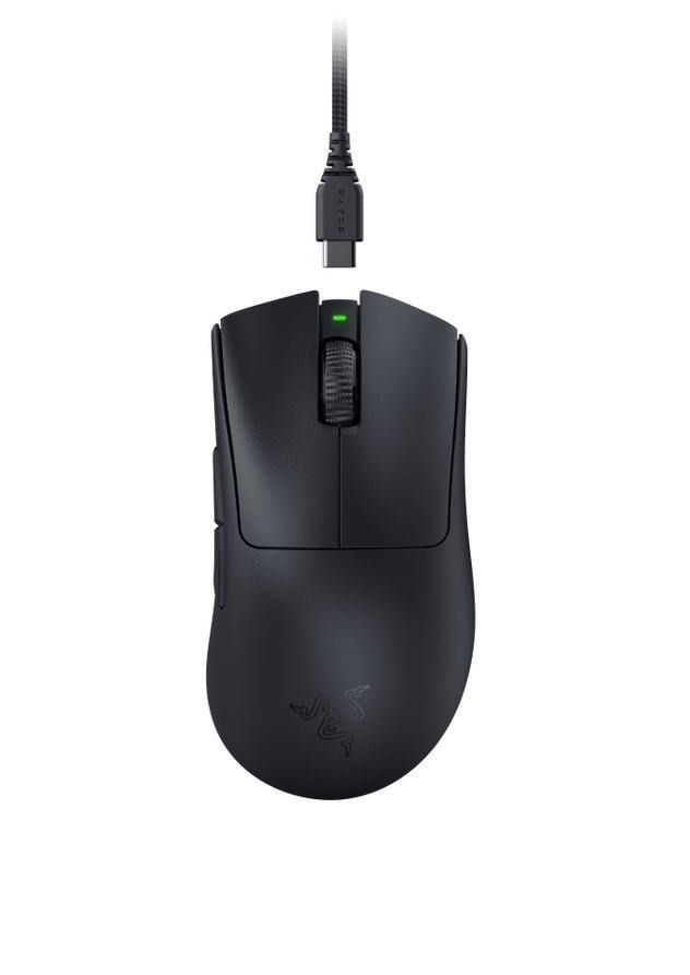 Razer DeathAdder V3 Pro USB Optical Wireless RGB Gaming Mouse in Black