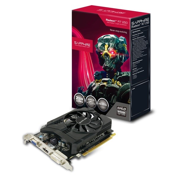 Sapphire Radeon R7 250 2GB Graphics Card - 11215-01-20G | CCL Computers