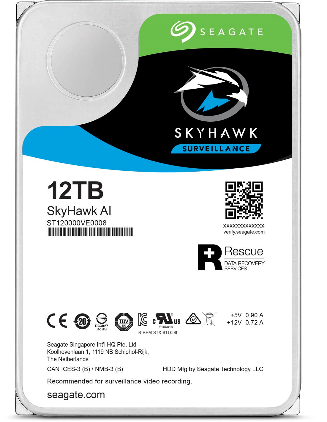 Seagate SkyHawk AI 12TB SATA III 3.5