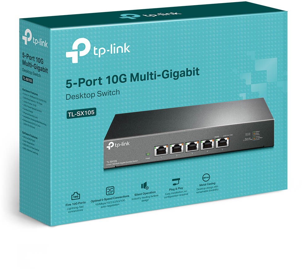 TP-Link TL-SX105 5-Port 10GbE Desktop Switch - TL-SX105 | CCL