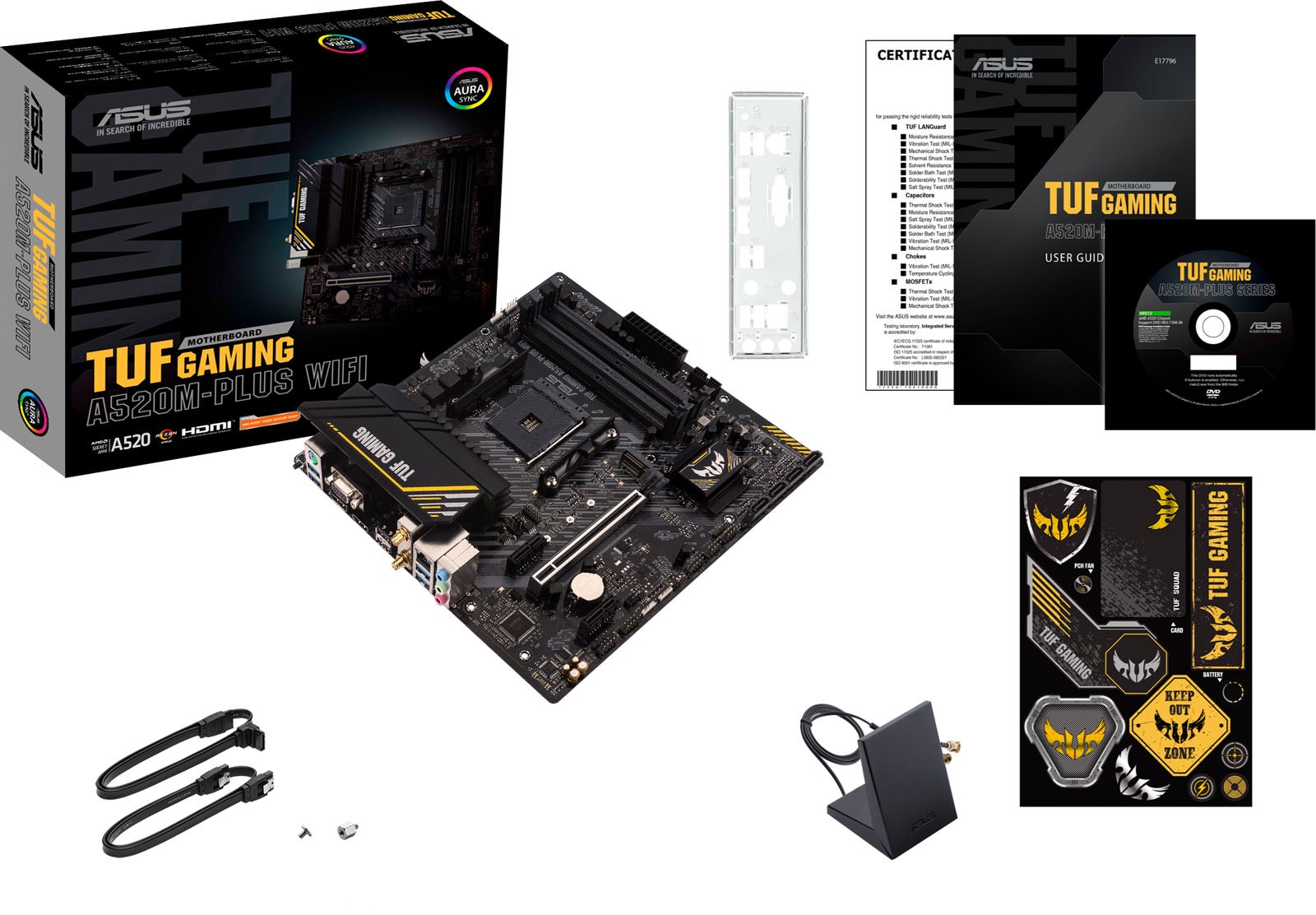 ASUS TUF Gaming A520M Plus WIFI AMD Socket AM4 Motherboard