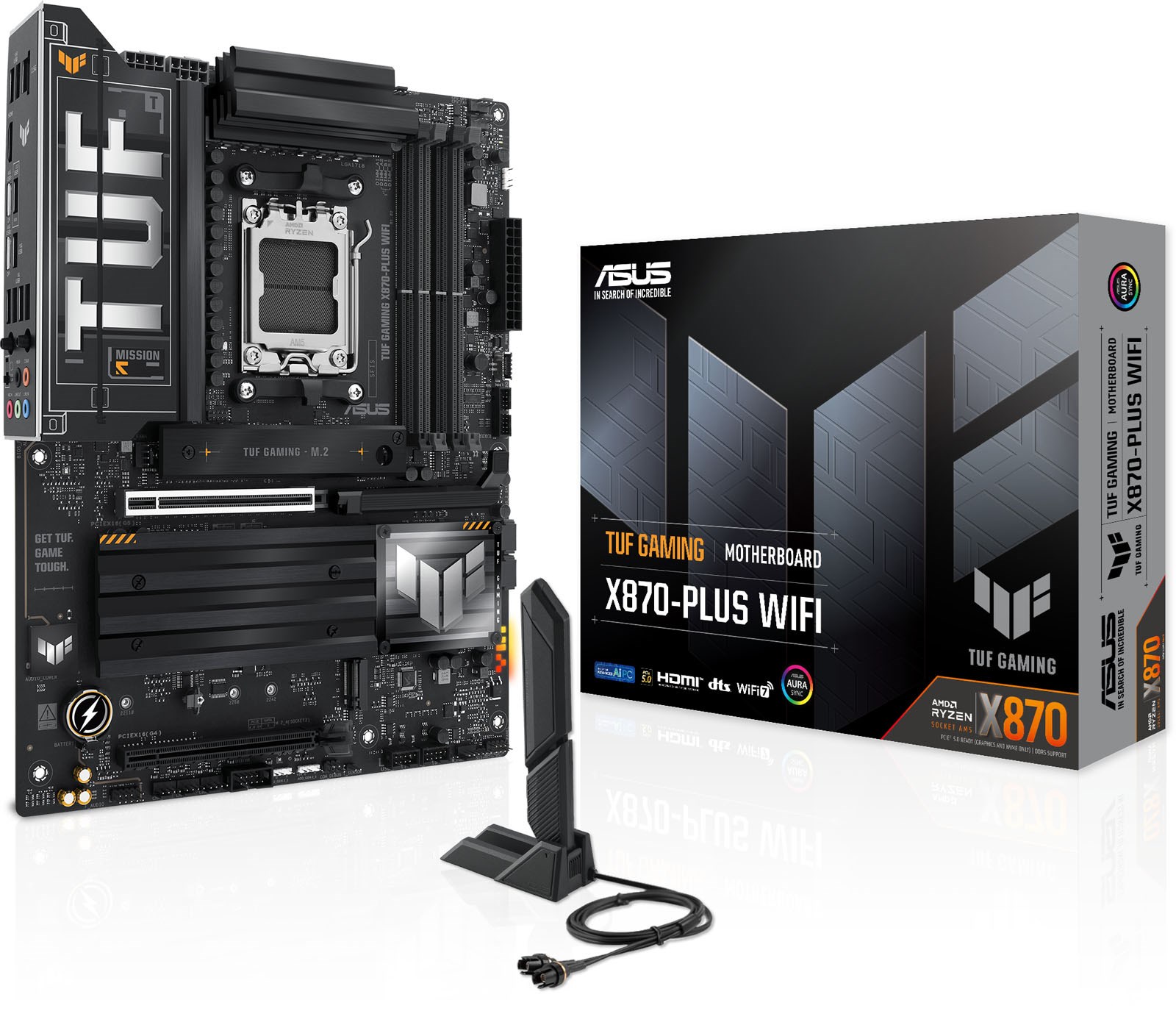 ASUS TUF Gaming X870-Plus WiFi ATX Motherboard For AMD AM5 CPUs