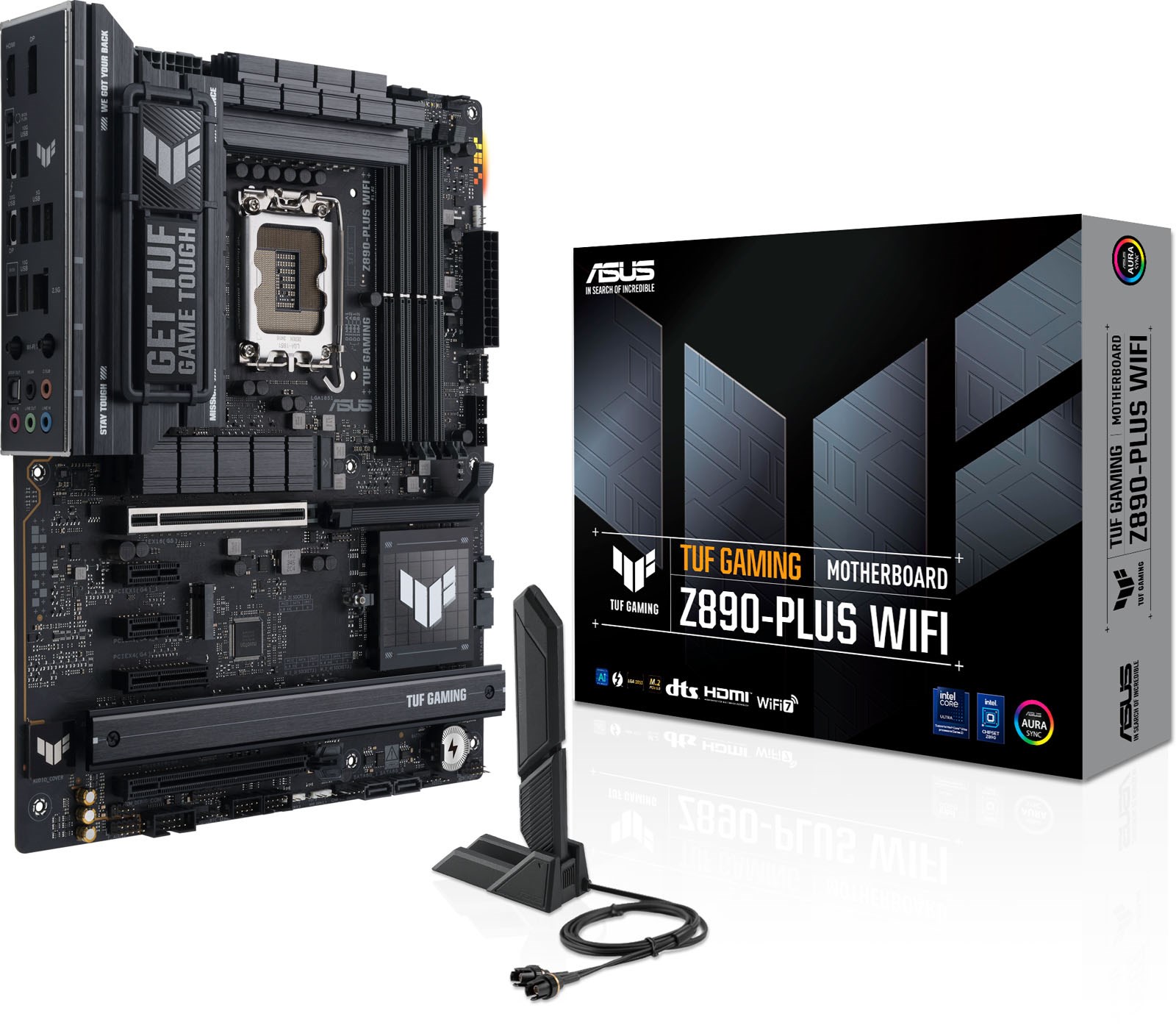 ASUS TUF Gaming Z890-Plus WiFi ATX Motherboard For Intel LGA1851 CPUs