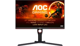 AOC U27G3X/BK 27" 4K Gaming Monitor - IPS, 400 nits, 160Hz, 1ms, HDMI, DP