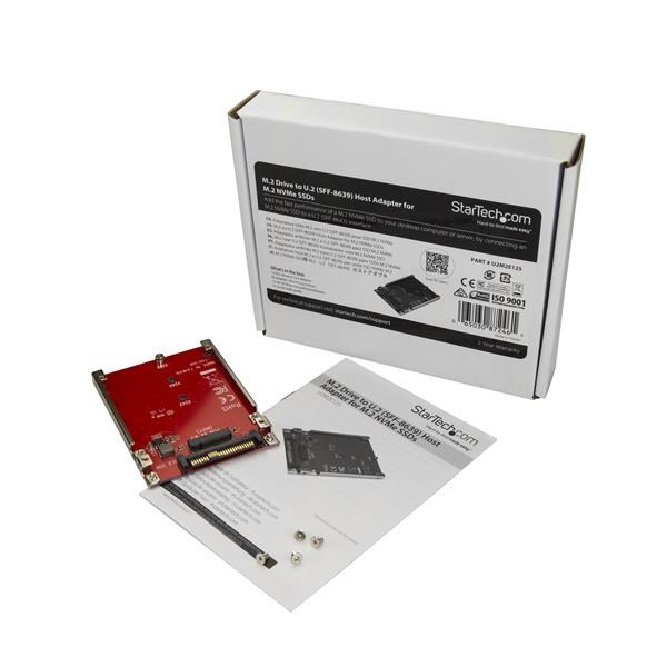 StarTech.com M.2 To U.2 (sff-8639) Host Adaptor For M.2 PCIe NVMe