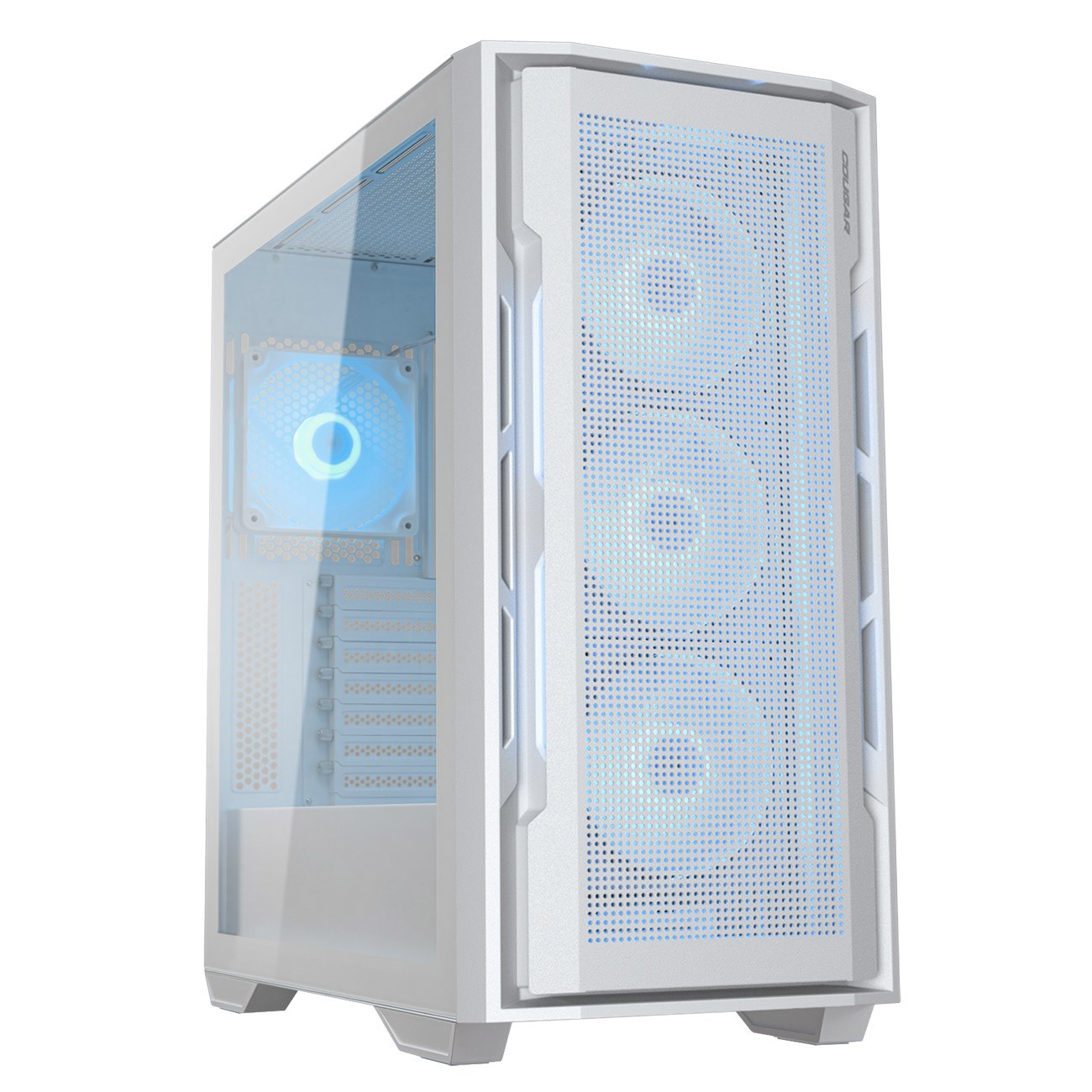 Cougar Uniface RGB Mid Tower Gaming Case - White