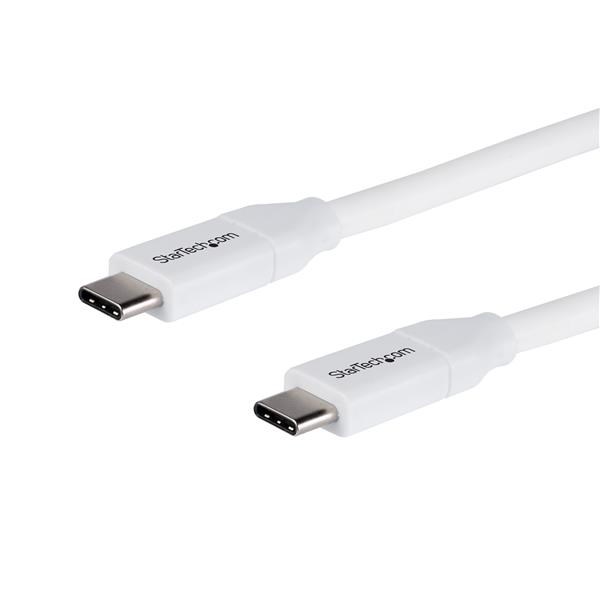 StarTech.com (4m) USB-C to USB-C with 5A Power Distribution (White ...