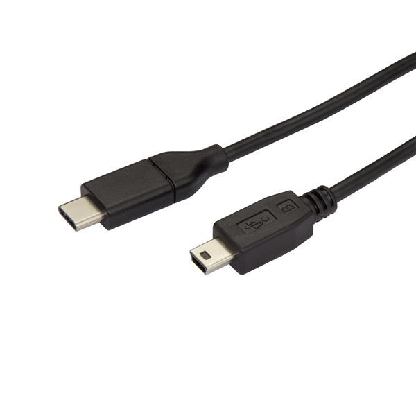 Photos - Cable (video, audio, USB) Startech.com (2m) USB-C to Mini-USB Cable  USB2CMB2M (Black)