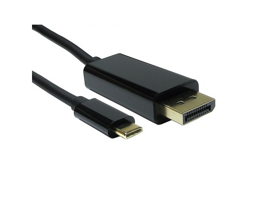 Cables Direct 1m USB Type-C Male to DisplayPort Male Video Cable ...