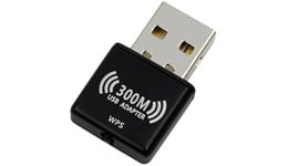 Prevo USBW4 300Mbps Wi-Fi 4 USB Adapter 