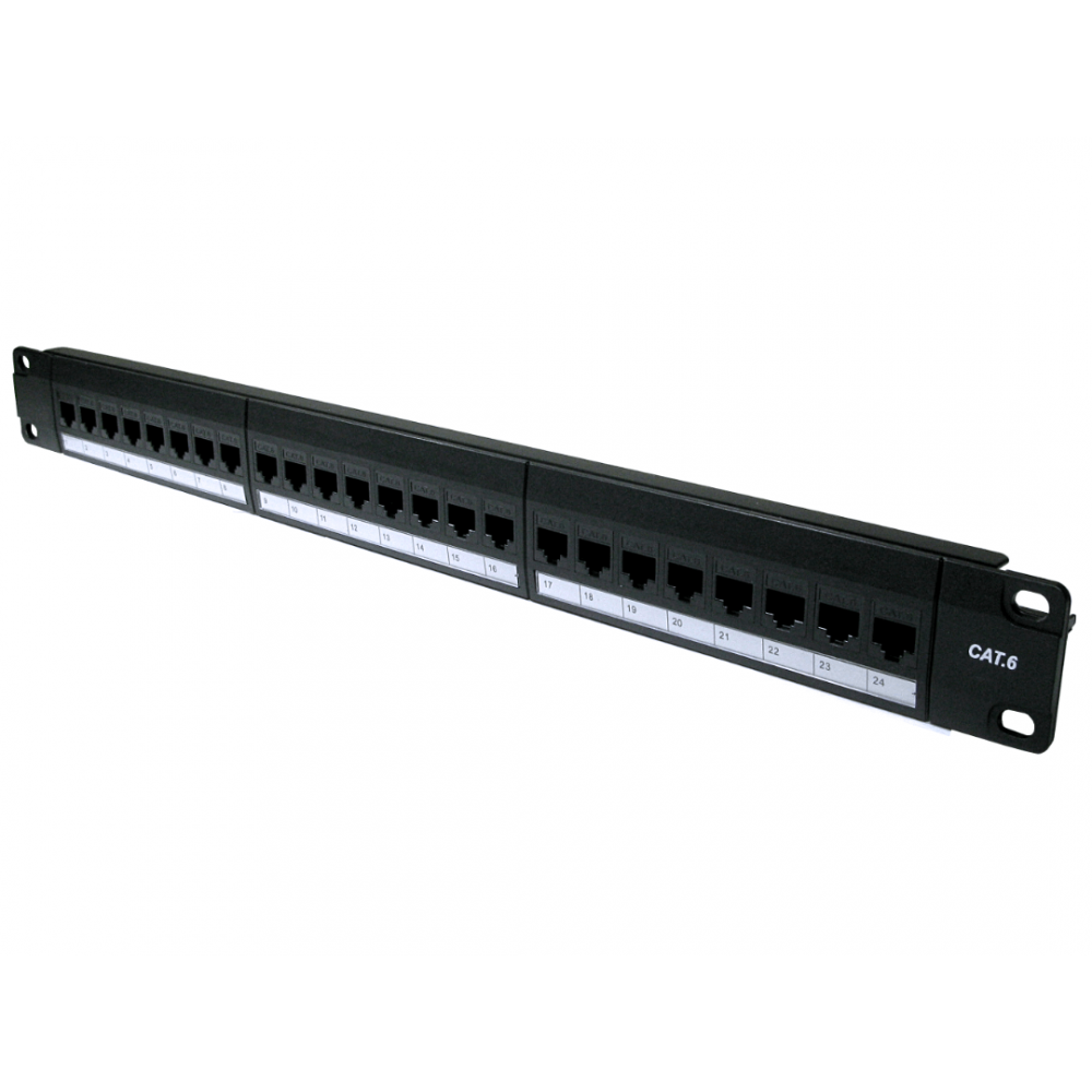 Cables Direct 24-Port UTP CAT6 Patch Panel - In-line Coupler