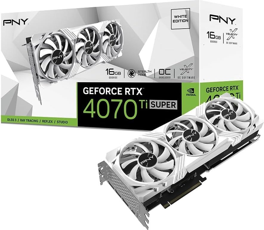 PNY GeForce RTX 4070 Ti SUPER VERTO OC 16GB GDDR6X Graphics Card