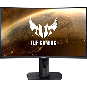 ASUS TUF Gaming VG27VQ 27 inch Gaming Monitor - VA Panel, Full HD 1920 x 1080 Resolution, 165Hz Refresh, FreeSync, 1500R Curved, HDMI, DisplayPort, DVI, Speakers