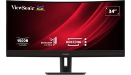 ViewSonic VG3456C 34" UltraWide Curved Monitor - VA, 100Hz, 5ms, Speakers, HDMI