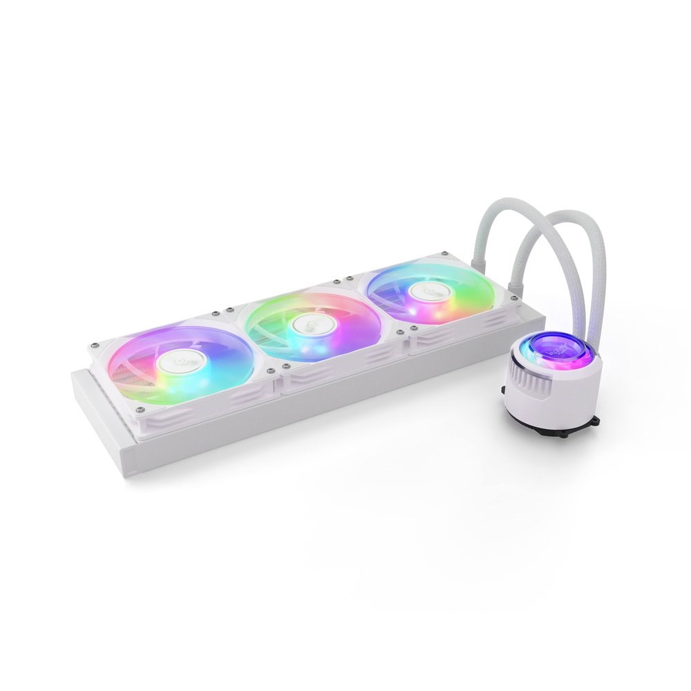 Valkyrie Jarn 360mm All-in-One Liquid CPU Cooler in White