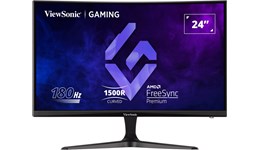 ViewSonic VX2418C 23.6" Full HD Gaming Monitor - VA, 180Hz, 1ms, Speakers, HDMI
