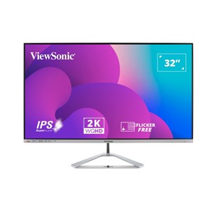 ViewSonic VX3276-2K-mhd-2 31.5 inch Entertainment Monitor, IPS Panel, QHD 2560 x 1440 Resolution, 75Hz Refresh Rate, Adaptive Sync, HDR10, DisplayPort, Mini DisplayPort, 2x HDMI inputs, Speakers