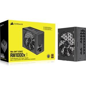 Corsair RMx Shift Series RM1000x ATX Power Supply, 1000W, 80 PLUS Gold Cetified, Fully Modular