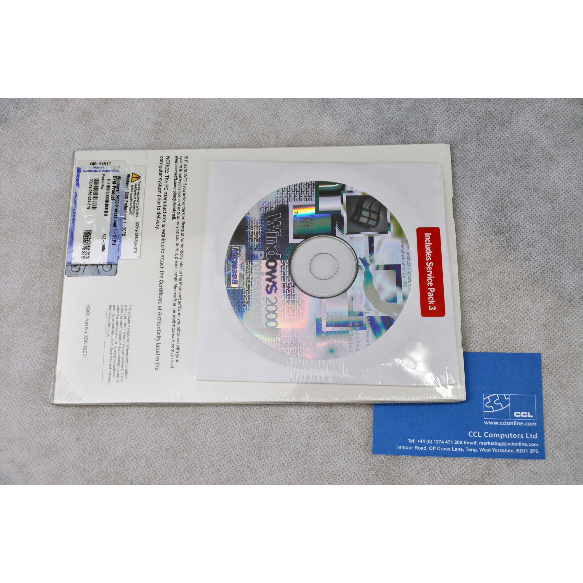 Microsoft Windows 2000 Professional (SP3) - Brand New And Sealed - B23 ...