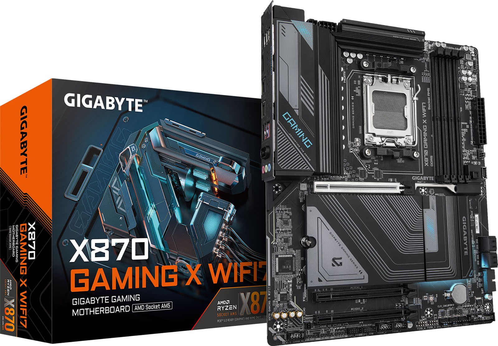 Gigabyte X870 GAMING X WIFI7 ATX Motherboard For AMD AM5 CPUs